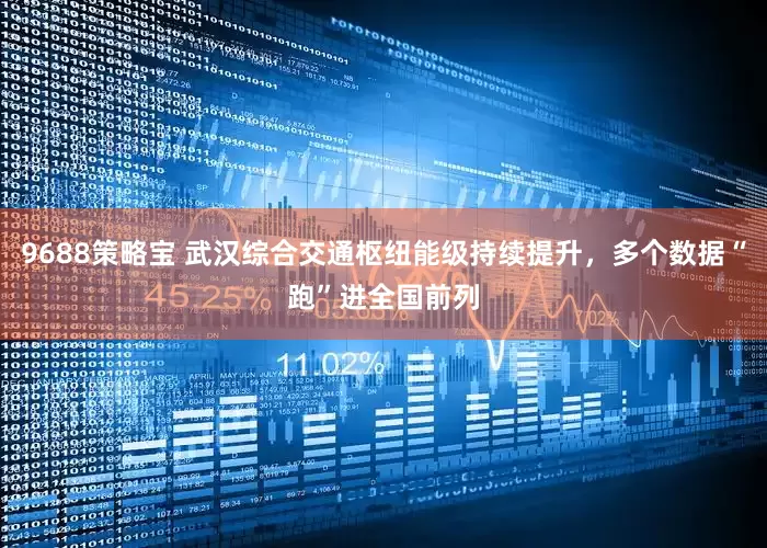 9688策略宝 武汉综合交通枢纽能级持续提升，多个数据“跑”进全国前列